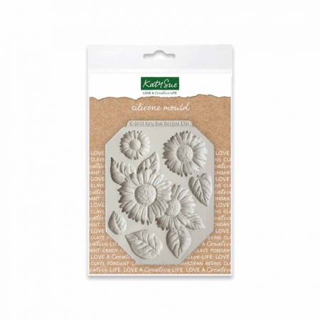 Ustensile Decorare Tort - Mulaj Silicon Floarea-Soarelui, 6 Subiecte
