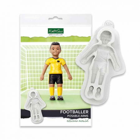 Ustensile Decorare Tort - Mulaj Silicon Fotbalist H 12 cm