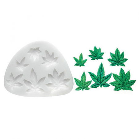 Mulaje Flori, Frunze, Fluturi - Mulaj Silicon Frunze, 4.5 x 4 cm (SLK141)