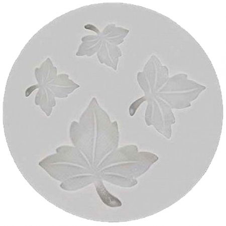 Mulaje Flori, Frunze, Fluturi - Mulaj Silicon Frunze Artar Ø 1 - 3 cm, 4 Subiecte