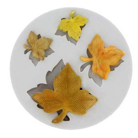 Mulaje Flori, Frunze, Fluturi - Mulaj Silicon Frunze Artar Ø 1 - 3 cm, 4 Subiecte