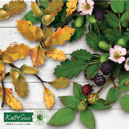 Mulaje de Silicon - Mulaj Silicon Frunze Stejar si Frunze Mure 5 Subiecte 5.8 - 3.5 x 3.2 - 2 cm