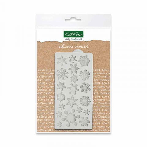 Ustensile Decorare Tort - Mulaj Silicon Fulgi Zapada, 20 Subiecte Ø 1 - 3 cm