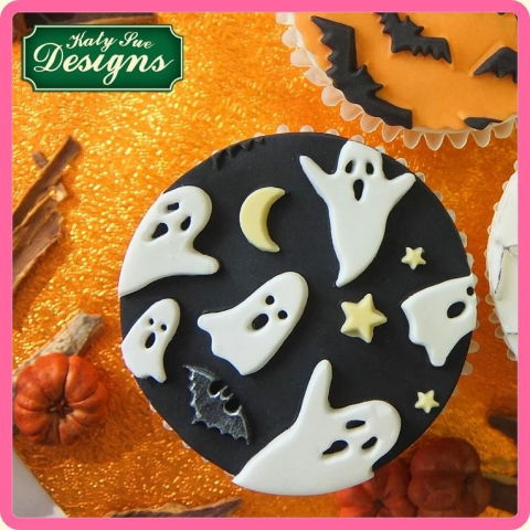 Mulaj Silicon Halloween - Fantome, Lilieci, 10.7 x 10.5 cm [4]