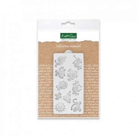 Ustensile Decorare Tort - Mulaj Silicon Insecte de Vara, 10 Subiecte