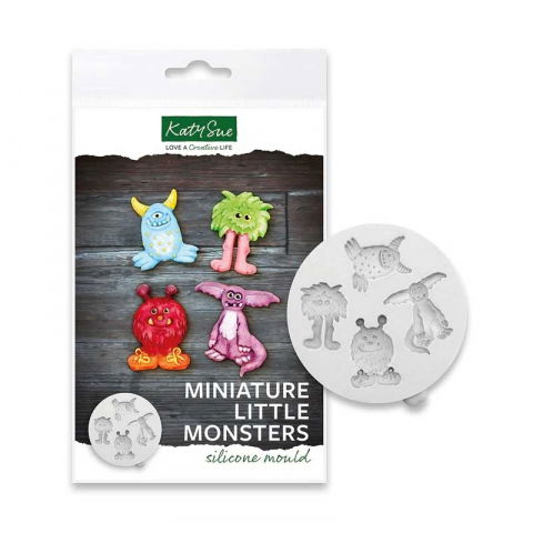 Ustensile Decorare Tort - Mulaj Silicon Monstri, 4 Subiecte