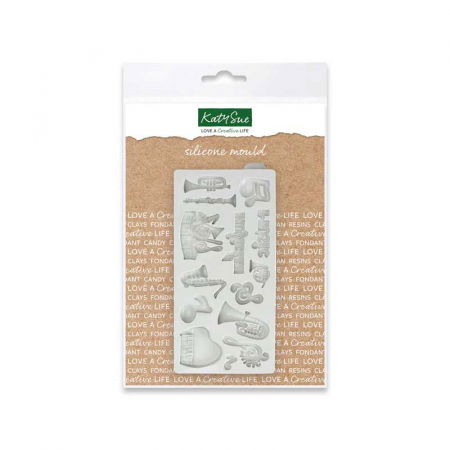 Ustensile Decorare Tort - Mulaj Silicon Muzica, 14 Subiecte