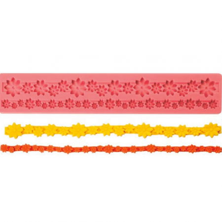 Mulaje Siraguri, Borduri - Mulaj Silicon Siraguri Floricele, L 28.5 cm