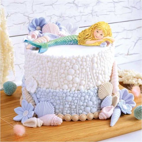 Ustensile Decorare Tort - Mulaj Silicon Sirena 3D, 14.5cm x 3.5cm