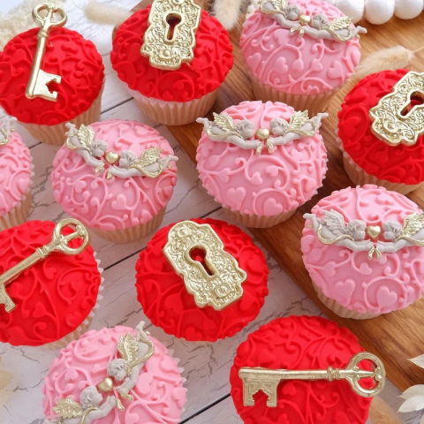 Mulaj Silicon Textura Dantela cu Inimioare, 10 x 10 cm [3]