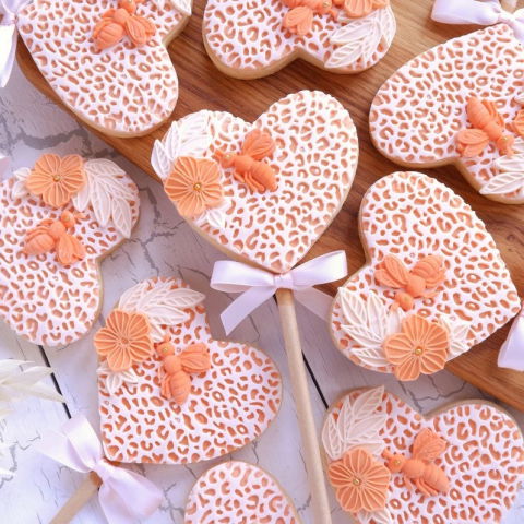 Covorase Silicon Decor Relief - Mulaj Silicon Textura Leopard 10.6 x 10.6 cm