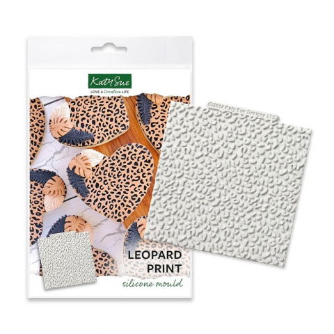 Covorase Silicon Decor Relief - Mulaj Silicon Textura Leopard 10.6 x 10.6 cm