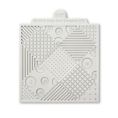 Covorase Silicon Decor Relief - Mulaj Silicon Textura Patchwork, 10 x 10 cm