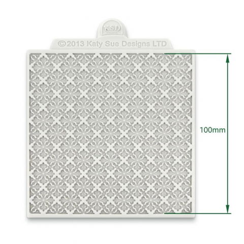 Covorase Silicon Decor Relief - Mulaj Silicon Textura Tricotaj Model 3, 10 x 10 cm