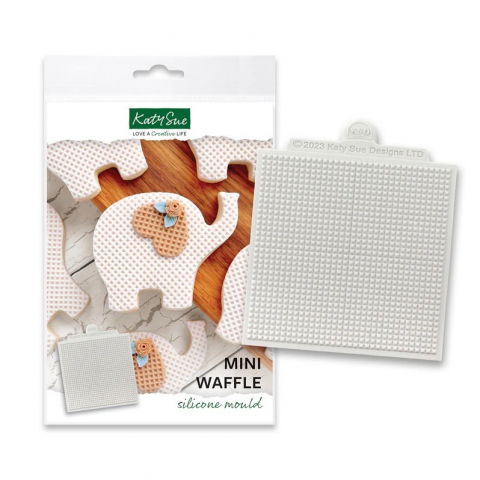 Forme de Silicon Cofetarie - Mulaj Silicon Textura Wafa Mini, 10 x 10 cm
