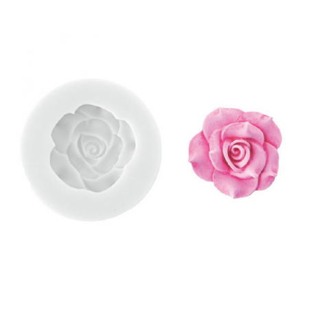 Ustensile Decorare Tort - Mulaj Silicon Trandafir, Ø 3 cm (SLK384)