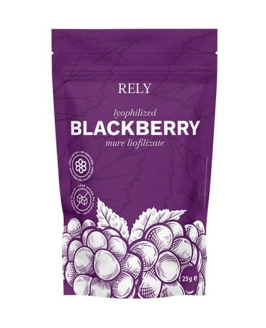 Flori, Fructe deshidratate, Liofilizate - Mure Liofilizate Intregi, Rely, 25g