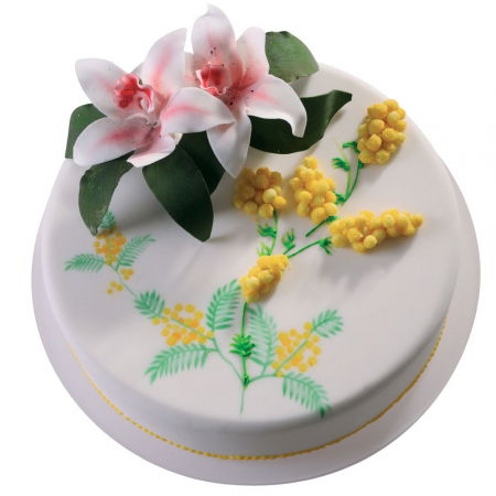 Ustensile Decor Pasta de Zahar - Orhidee Cymbidium - Decupatoare Plastic Ø 4.1 - 8.5 cm, Set 3 Buc