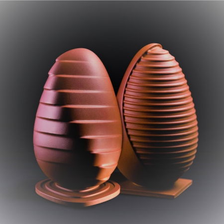 Ciocolaterie - Matrite, Ustensile - Ou Paste 3D Ø 13 x H 20  cm - Kit Matrite Plastic 2 Subiecte