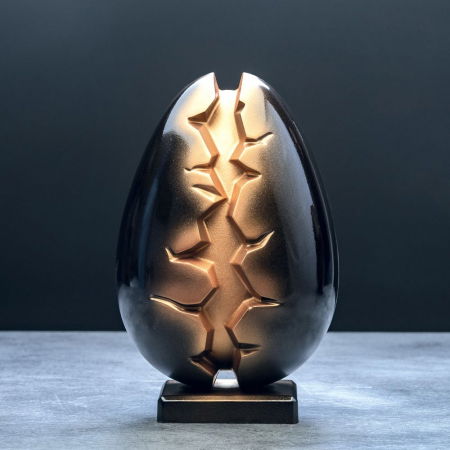 Matrite Oua Ciocolata - Ou Paste 3D Abyss Ø 14 x h 20 cm - Kit Matrite Plastic 2 Subiecte