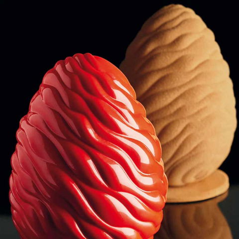 Ciocolaterie - Matrite, Ustensile - Ou Paste Fluid Ø 14 x H 20.5 cm, Set Matrite Plastic 2 Subiecte Ciocolata