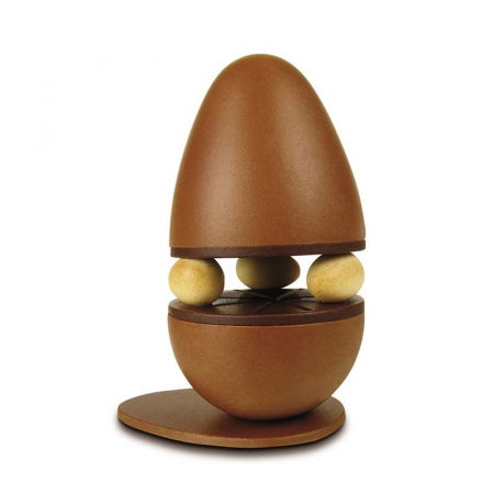 Matrite Oua Ciocolata - Ou Paste Ø 13.5 x H 16.5 cm, Set Matrite Plastic 2 Subiecte Ciocolata