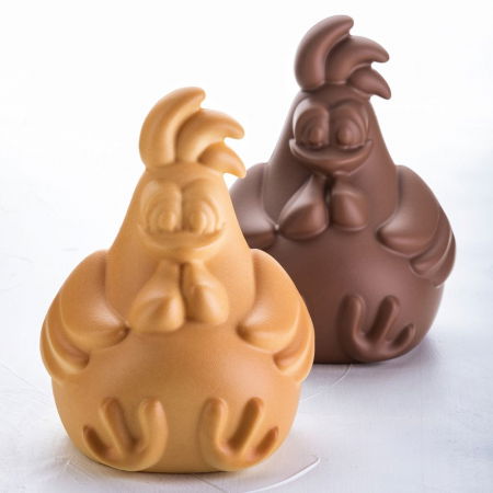 Matrite Oua Ciocolata - Ou Paste Rafael Ø 13.8 x H 18 cm - Kit Matrite Plastic 2 Subiecte