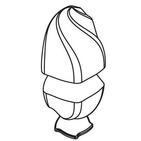 Ciocolaterie - Matrite, Ustensile - Oua 3D Ø 11,5 x H 18.5 cm - Set 2 Matrite Plastic Ciocolata