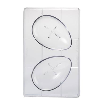 Matrite Oua Ciocolata - Oua H 15 cm - Matrita Policarbonat Ciocolata, 2 caviati