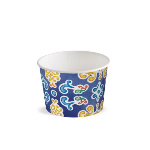 Cofetarie - Ustensile - Pahar Carton Inghetata Capri, Ø 9.4 x H 6.4 cm, 290 ml, Set 55 buc