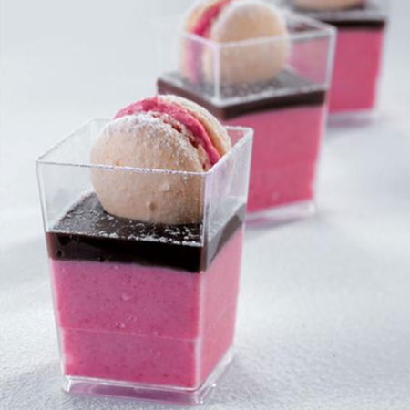 Pahare Desert si Aperitiv - Pahare Cube 60 ml, 4 x 4 x H 5.5 cm, Set 100 Buc