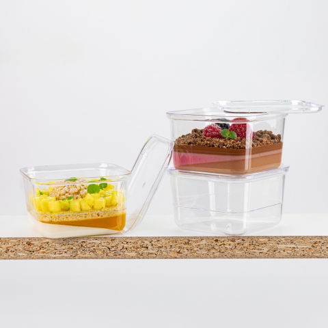 Pahare Kubito 210 ml, 8.3 x 8.3 x H 4.9 cm, Set 100 buc [2]