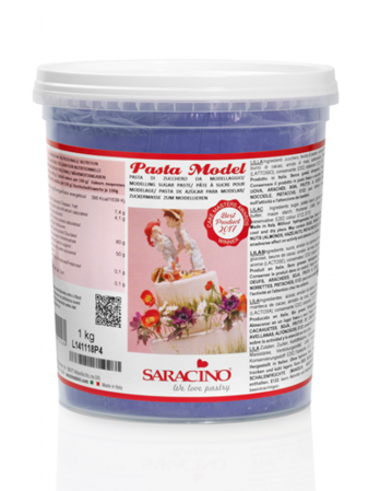 Pasta de modelat flori, figurine - Pasta modelatoare Lila Mov, Saracino, 1 kg