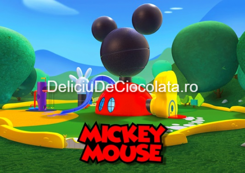 Decoratiuni Comestibile, Decor Tort - Pasta Zahar imprimata Mickey Mouse Model 3, A4