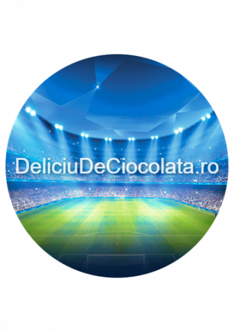 Fotbal, Sport - Pasta Zahar imprimata Teren Fotbal Model 2, Ø 20 cm