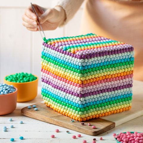 Perle, Crispearls - Perle Aplatizate Ciocolata Colormix Ø 10 mm, 80 gr