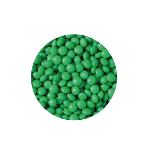 Perle Aplatizate Ciocolata Verde Frunza Ø 10 mm, 80 gr [3]