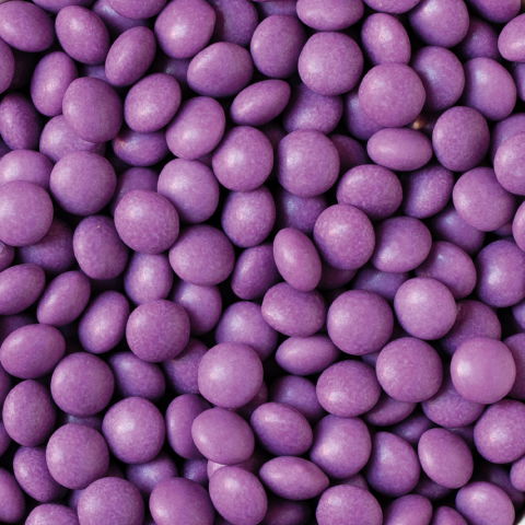 Decoratiuni Comestibile, Decor Tort - Perle Aplatizate Ciocolata Violet Ø 10 mm, 1 kg