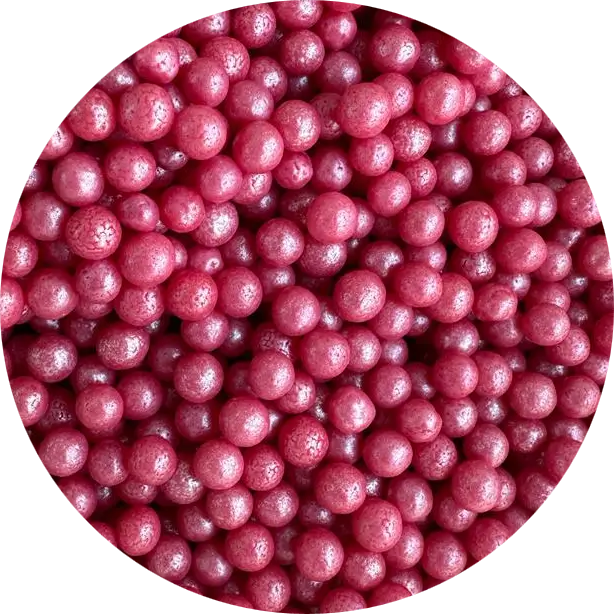 Perle, Crispearls - Perle de Zahar Rosu-Fucsia Sidefate Ø 4 mm, 1.2 kg