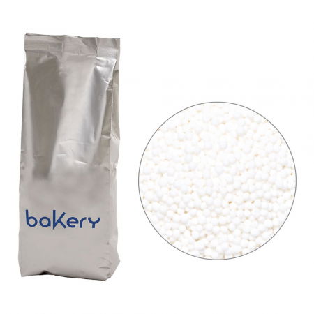 Decoratiuni Comestibile, Decor Tort - Perle Zahar Alb Ø 1.5mm, 1kg