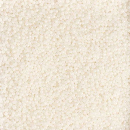 Perle, Crispearls - Perle Zahar Alb Stralucitor Ø 2mm, 100 gr