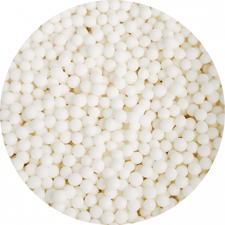 Decoratiuni Comestibile, Decor Tort - Perle Zahar Albe Sidefate Ø 4 mm, 1,2 Kg