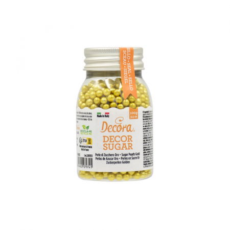 Perle, Crispearls - Perle Zahar Auriu Metalizat Ø 5mm, 100 gr