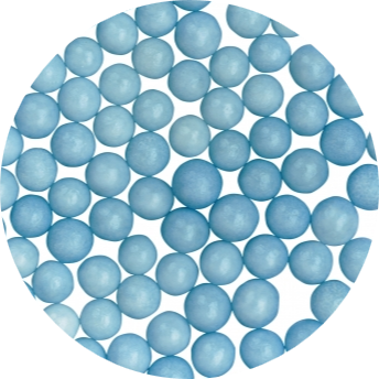 Decoratiuni Comestibile, Decor Tort - Perle Zahar Bleu Mate Ø 4 mm, 1,2 Kg