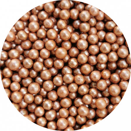 Perle, Crispearls - Perle Zahar Bronz Sidefate Ø 4 mm, 1,2 Kg