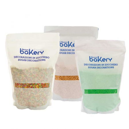 Decoratiuni Comestibile, Decor Tort - Perle Zahar ColorMix Metalizat Ø 5 mm, 1 Kg