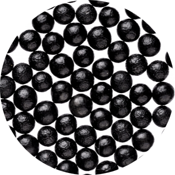 Decoratiuni Comestibile, Decor Tort - Perle Zahar Negru Grafiti Ø 4 mm, 1,2 Kg