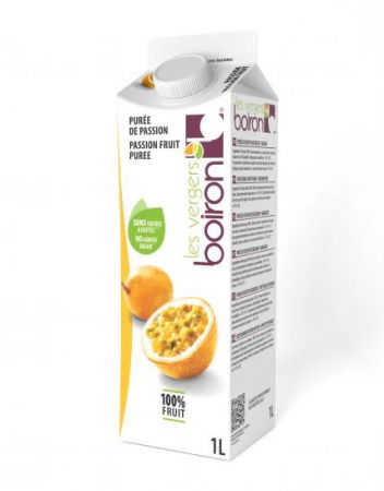Materii Prime, Ingrediente - Piure Pasteurizat de Fructul Pasiunii 100%, 1L, Boiron