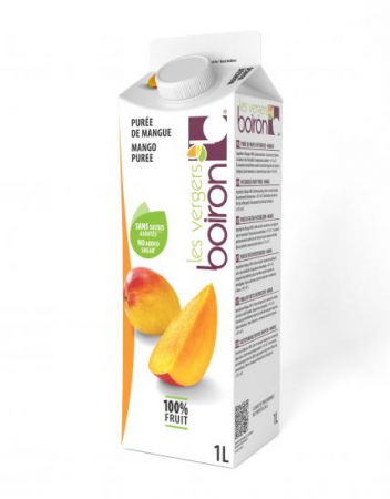 Materii Prime, Ingrediente - Piure Pasteurizat de Mango 100%, 1L, Boiron
