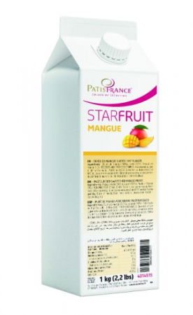 Piure Fructe, Siropuri - Piure Pasteurizat de Mango, Starfruit PatisFrance, 1 kg